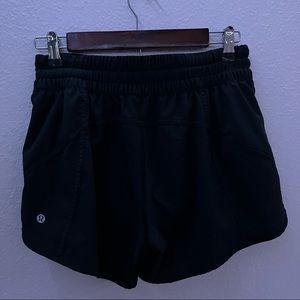 Black Lululemon Track That shorts
